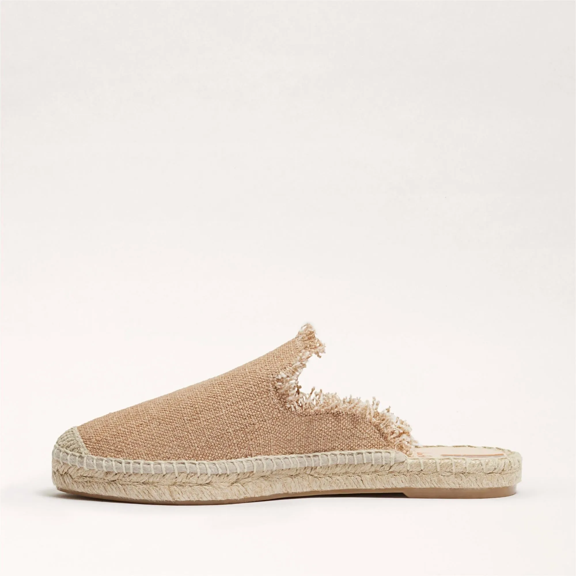 Edelman Door-to-door Fernanda Cap Toe Clogs Shoes Slip Local shipping Raffia Sam On Mules Walnut Flats