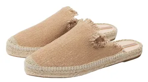 Edelman Door-to-door Fernanda Cap Toe Clogs Shoes Slip Local shipping Raffia Sam On Mules Walnut Flats