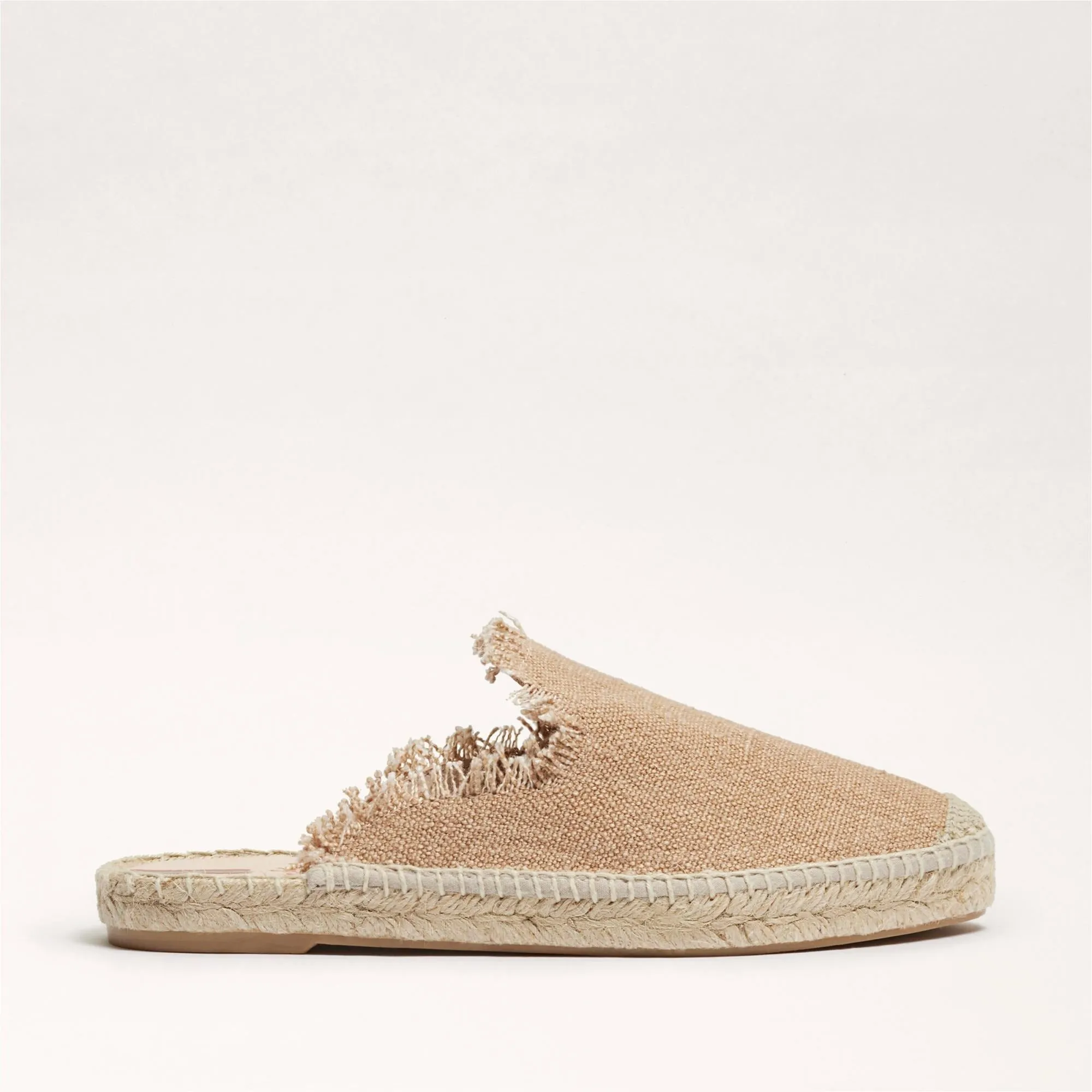 Edelman Door-to-door Fernanda Cap Toe Clogs Shoes Slip Local shipping Raffia Sam On Mules Walnut Flats