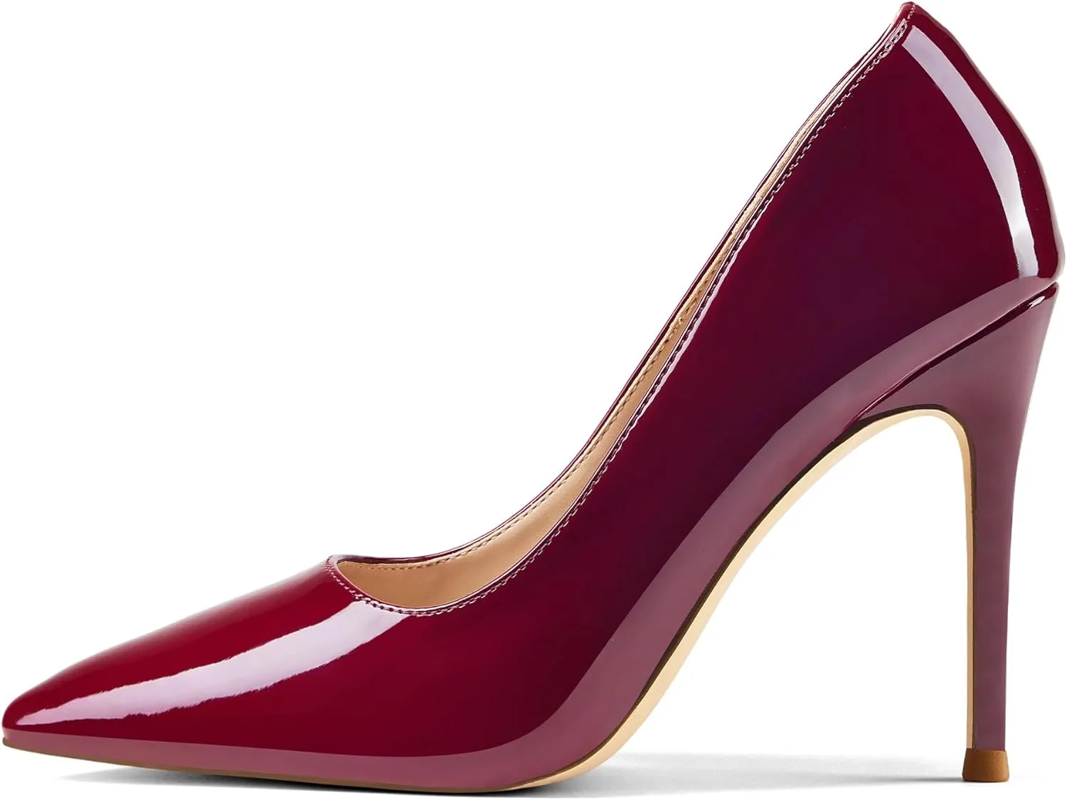 Elisabet Tang Women's High Heels Pumps Closed Pointed Toe Stiletto 4inch Heels Classic Office Special Dressy Wedding Pump Shoes