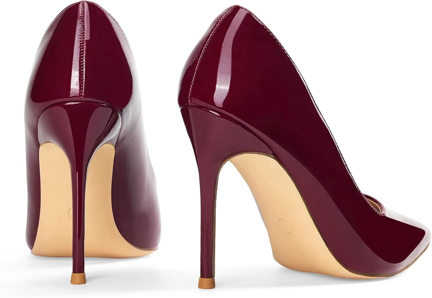 Elisabet Tang Women's High Heels Pumps Closed Pointed Toe Stiletto 4inch Heels Classic Office Special Dressy Wedding Pump Shoes