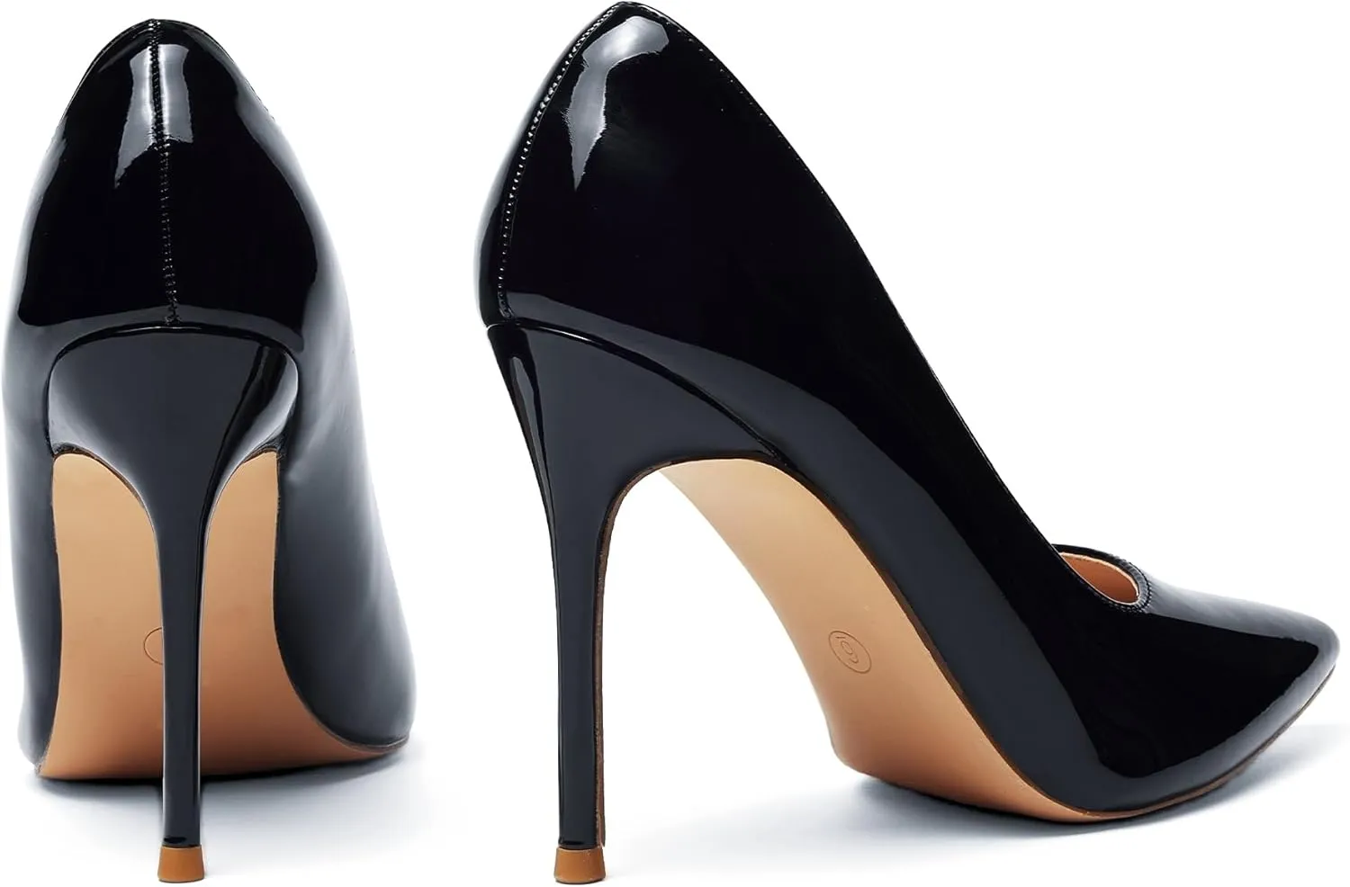 Elisabet Tang Women's High Heels Pumps Closed Pointed Toe Stiletto 4inch Heels Classic Office Special Dressy Wedding Pump Shoes