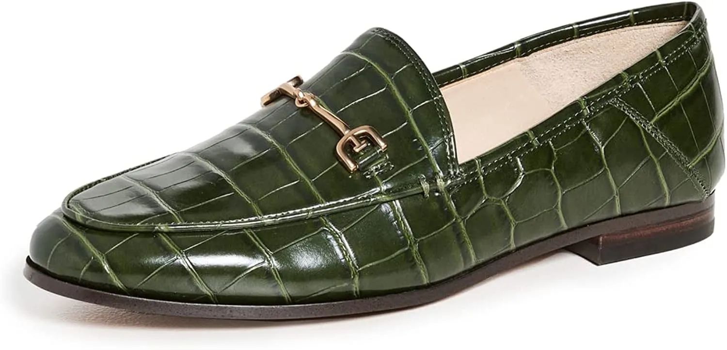 Emerald Almond Helpful customer care Edelman Deep Heel On Loraine Slip Stacked Fashion Loafers Sam Curated collection Toe