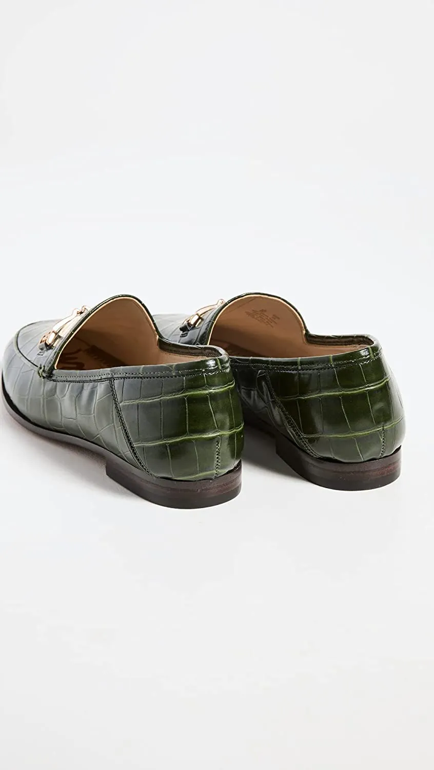 Emerald Almond Helpful customer care Edelman Deep Heel On Loraine Slip Stacked Fashion Loafers Sam Curated collection Toe