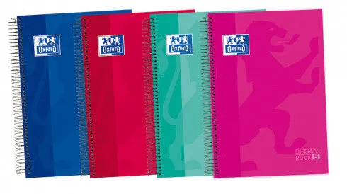 EUROPEANBOOK 5 TAPA EXTRADURA A4  120H.LISO COLORES SURTIDOS