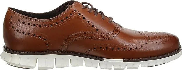 Excellent aftercare Wing Cole Tan Oxfords Haan Perforated Lace-Up Sneakers British Leather Zerogrand Global delivery