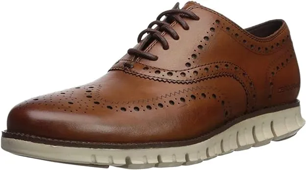 Excellent aftercare Wing Cole Tan Oxfords Haan Perforated Lace-Up Sneakers British Leather Zerogrand Global delivery