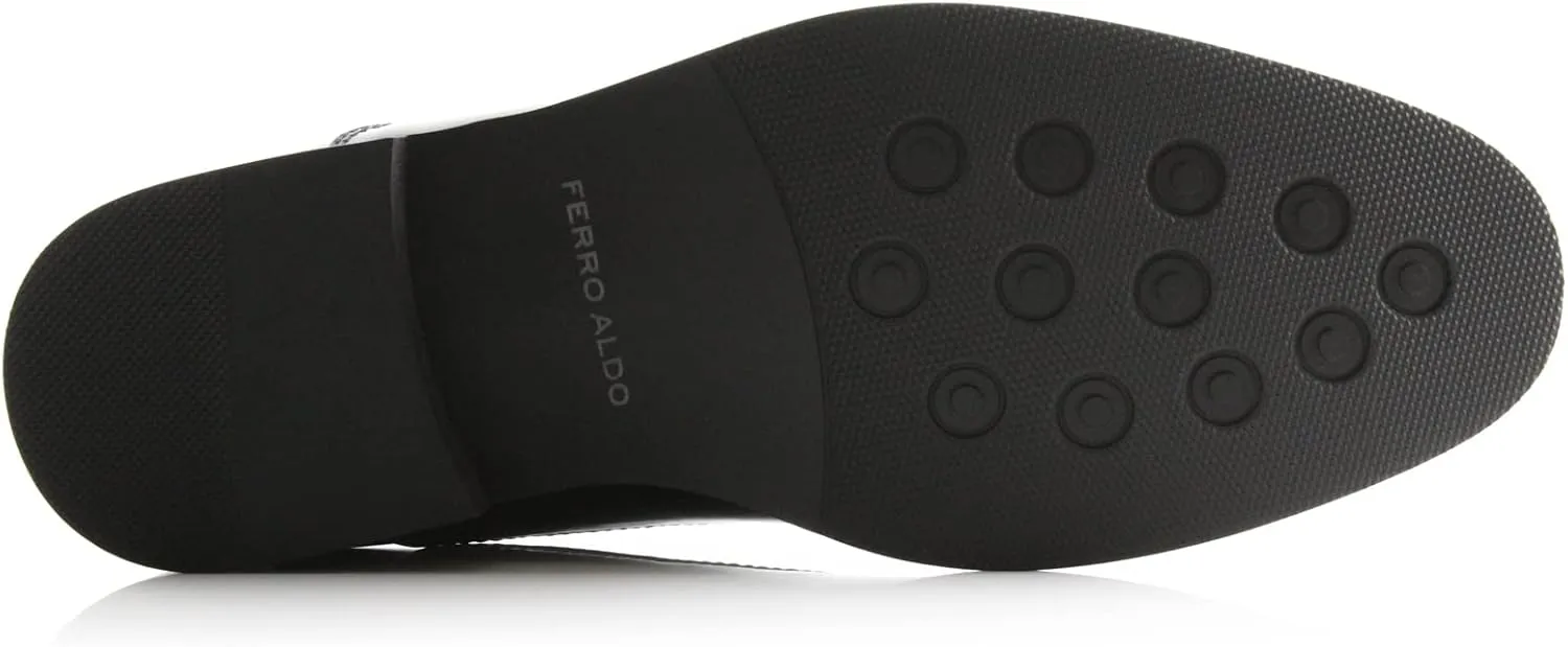 Ferro Aldo Classic Men's Classic Formal Oxford Round Toe Dress Shoes