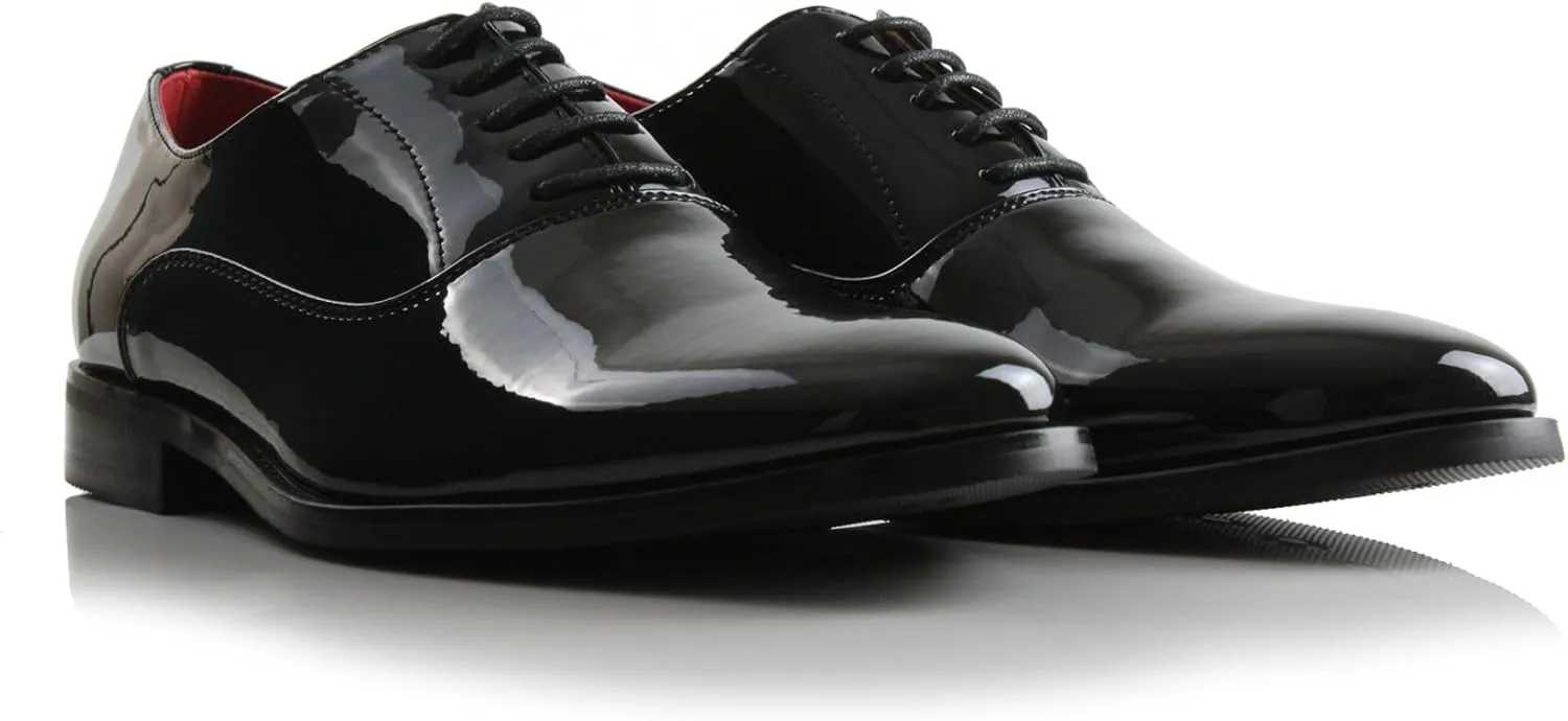 Ferro Aldo Classic Men's Classic Formal Oxford Round Toe Dress Shoes