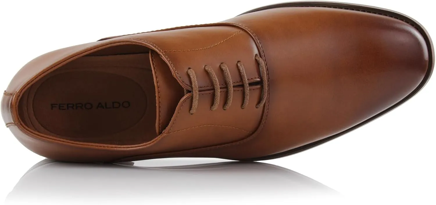 Ferro Aldo Classic Men's Classic Formal Oxford Round Toe Dress Shoes