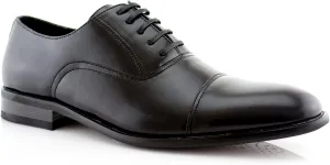 Ferro Aldo Men’s Classic Vegan Leather Lace-Up Oxford Formal Dress Shoes