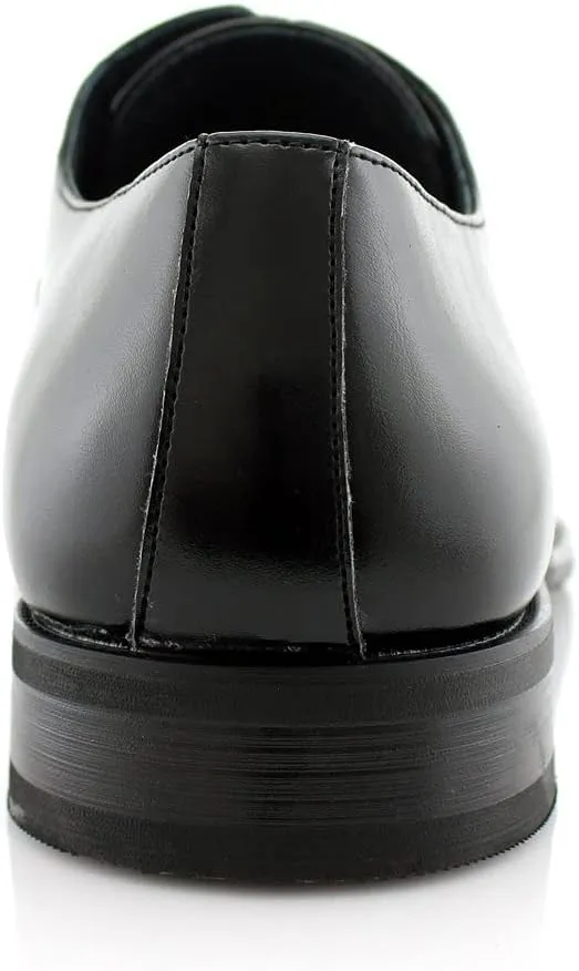Ferro Aldo Men’s Classic Vegan Leather Lace-Up Oxford Formal Dress Shoes