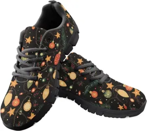FKELYI Christmas Running Shoes for Women Athletic Tennis Sneakers Breathable Walking Flats