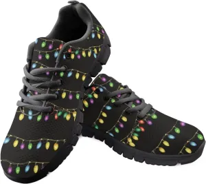 FKELYI Christmas Running Shoes for Women Athletic Tennis Sneakers Breathable Walking Flats