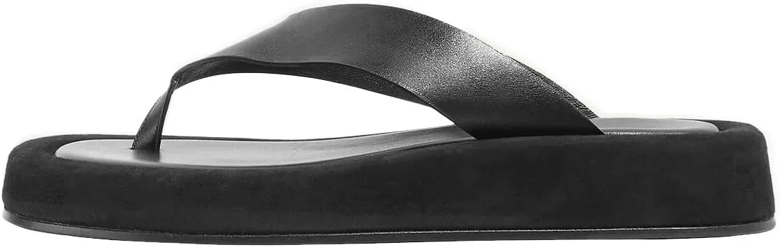 FOWT Women Round Toe Flip Flops Wedge Low Heel Mule Slippers Casual Indoor Outdoor Beach Shoes Size 4-16 US