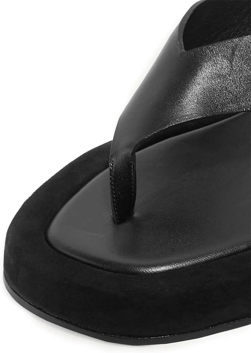 FOWT Women Round Toe Flip Flops Wedge Low Heel Mule Slippers Casual Indoor Outdoor Beach Shoes Size 4-16 US