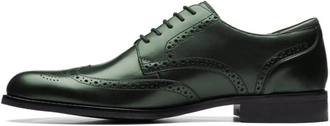 FSJ Men's Oxford Dress Shoes Classic Brogues Wing Tips Lace Up Punched Round Toe Derby Prom Oxford Shoes Size 4-16 US
