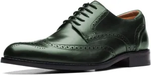 FSJ Men's Oxford Dress Shoes Classic Brogues Wing Tips Lace Up Punched Round Toe Derby Prom Oxford Shoes Size 4-16 US