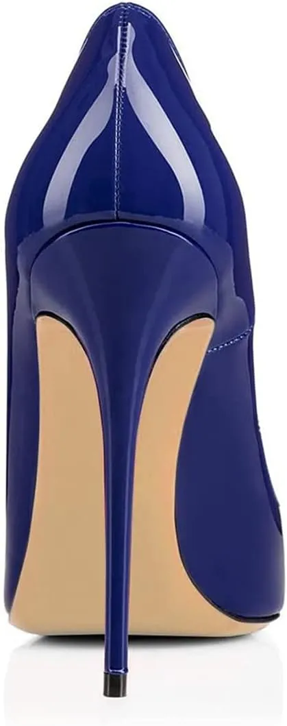 FSJ Women Fashion High Heel Pump Stilettos Pointy Toe Evening Party Dress Print Shoes Size 4-15 US