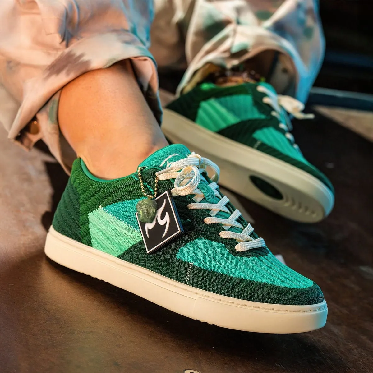 Fuego Sneakers Green Jade Low-top Performance Low-Tops for Dancers