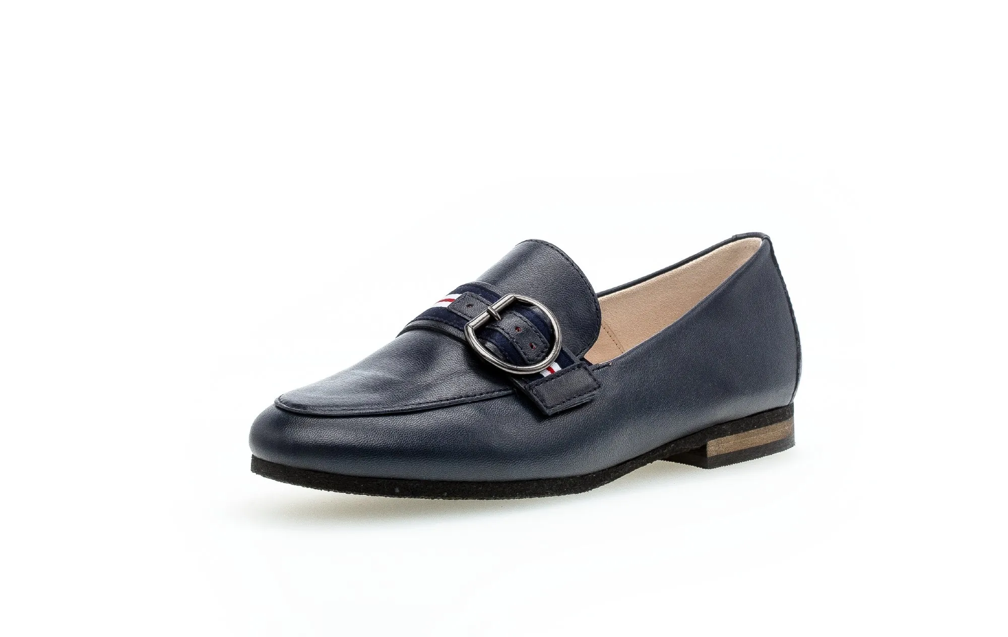 GABOR - 42.433.26 LOW HEEL LOAFER - NAVY LEATHER