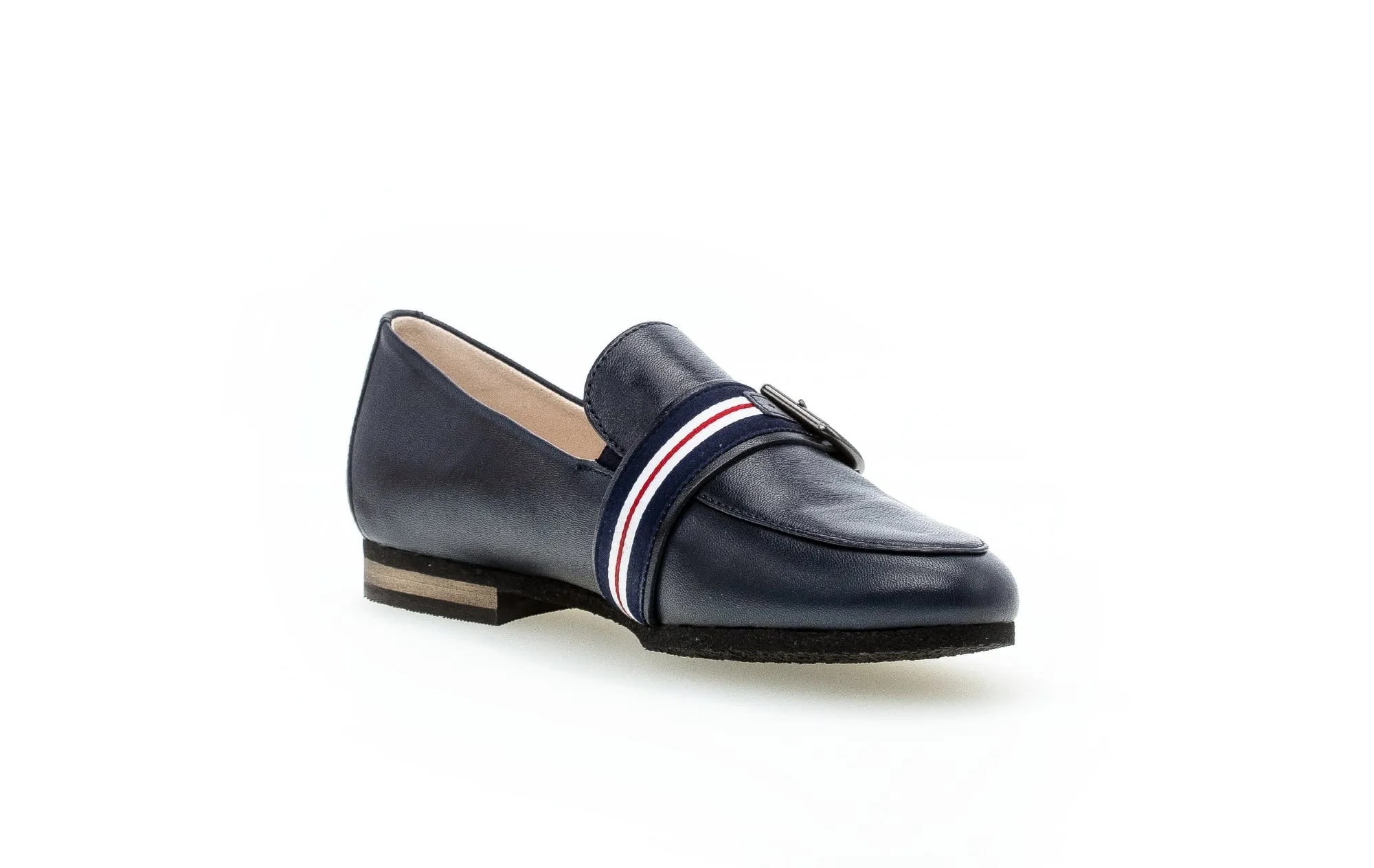 GABOR - 42.433.26 LOW HEEL LOAFER - NAVY LEATHER