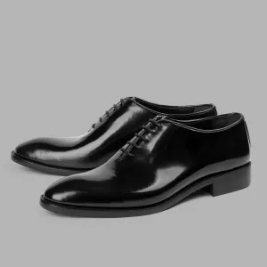 Genuine Leather Plain Toe Oxford