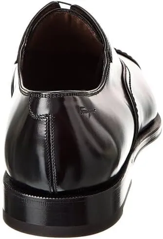 Genuine SEUL (EE/Wide) Leather Cap Toe Welted Oxford Formal Men's Black Dress Shoes (Salvatore
