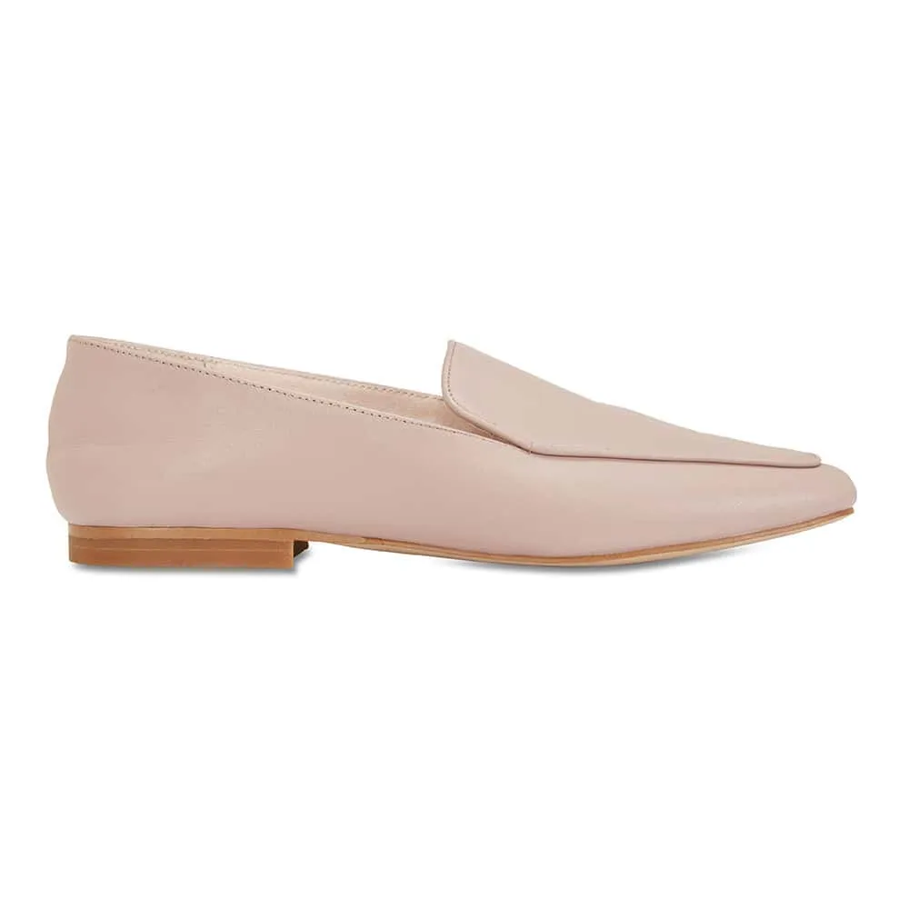 Haven Loafer in Pale Pink Leather