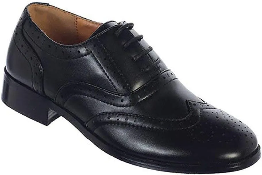 iGirlDress Boys Patent Matte Dress Oxford Special Occasion Christening First Communion Wedding Formal Shoes