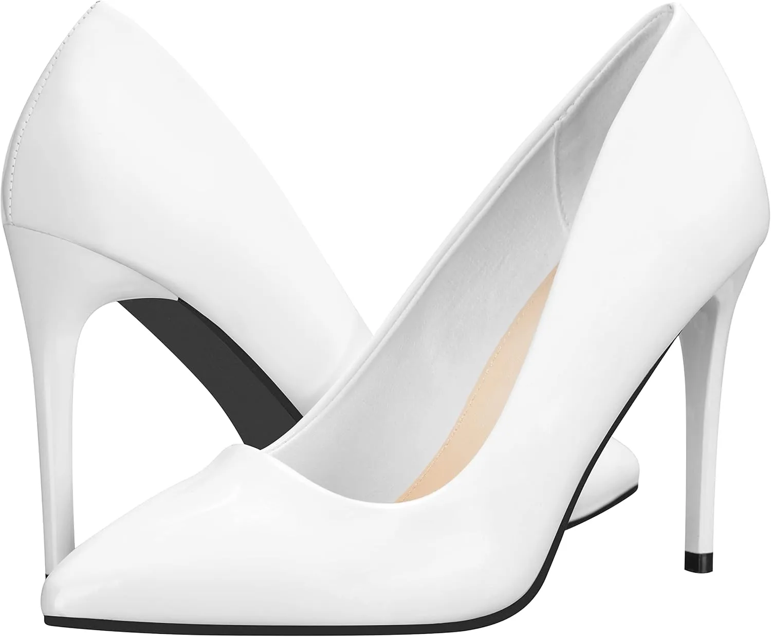 ILLUDE Women's High Heel Pumps Stiletto Heels Pointed Toe Pumps Shoes - Nancy