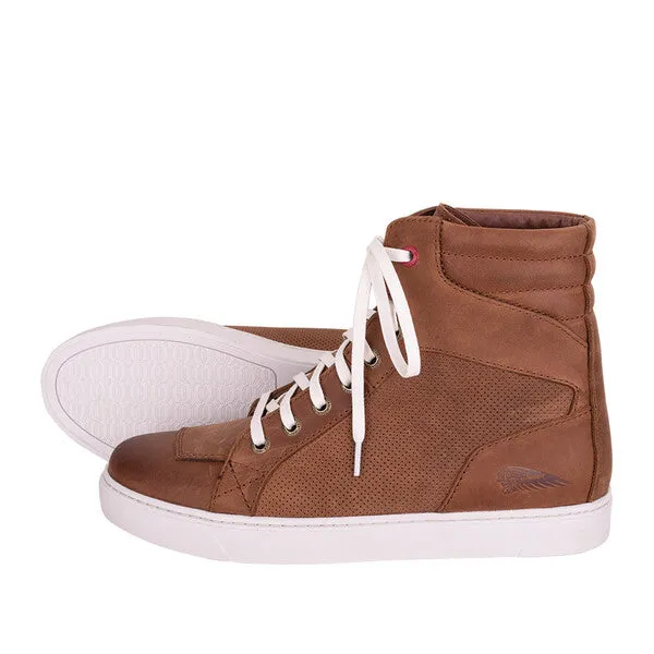 Indian Motorcycle Men's Leather Boyd Sneaker, Brown | 2860665