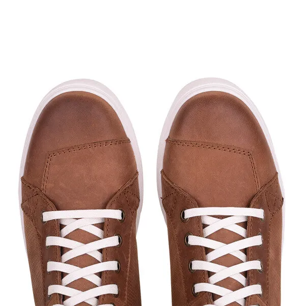 Indian Motorcycle Men's Leather Boyd Sneaker, Brown | 2860665