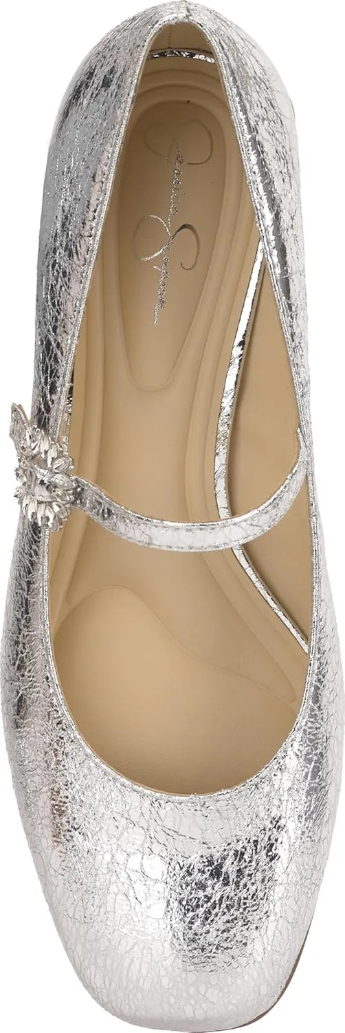 Jessica Simpson Womens Treen Adjustable Patent Mary Jane Heels
