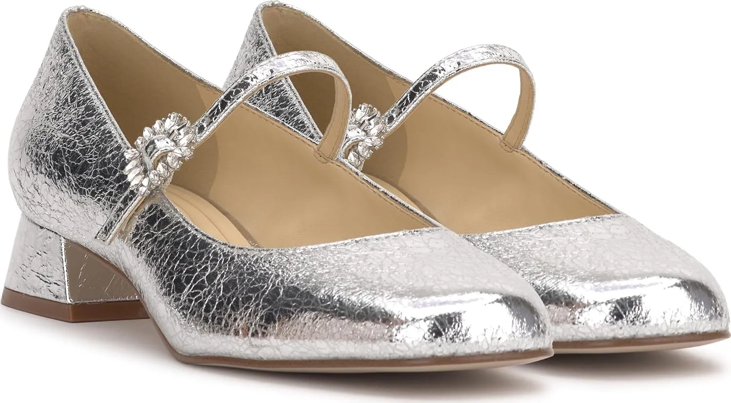 Jessica Simpson Womens Treen Adjustable Patent Mary Jane Heels