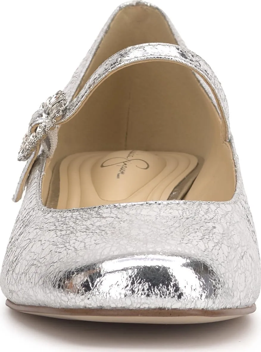 Jessica Simpson Womens Treen Adjustable Patent Mary Jane Heels