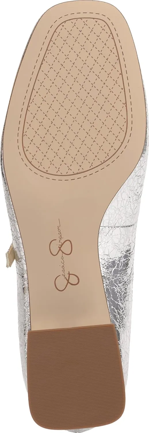 Jessica Simpson Womens Treen Adjustable Patent Mary Jane Heels