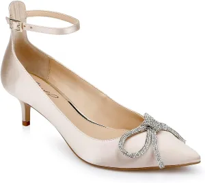 Jewel Badgley Mischka Geranium Kitten Heel Pump