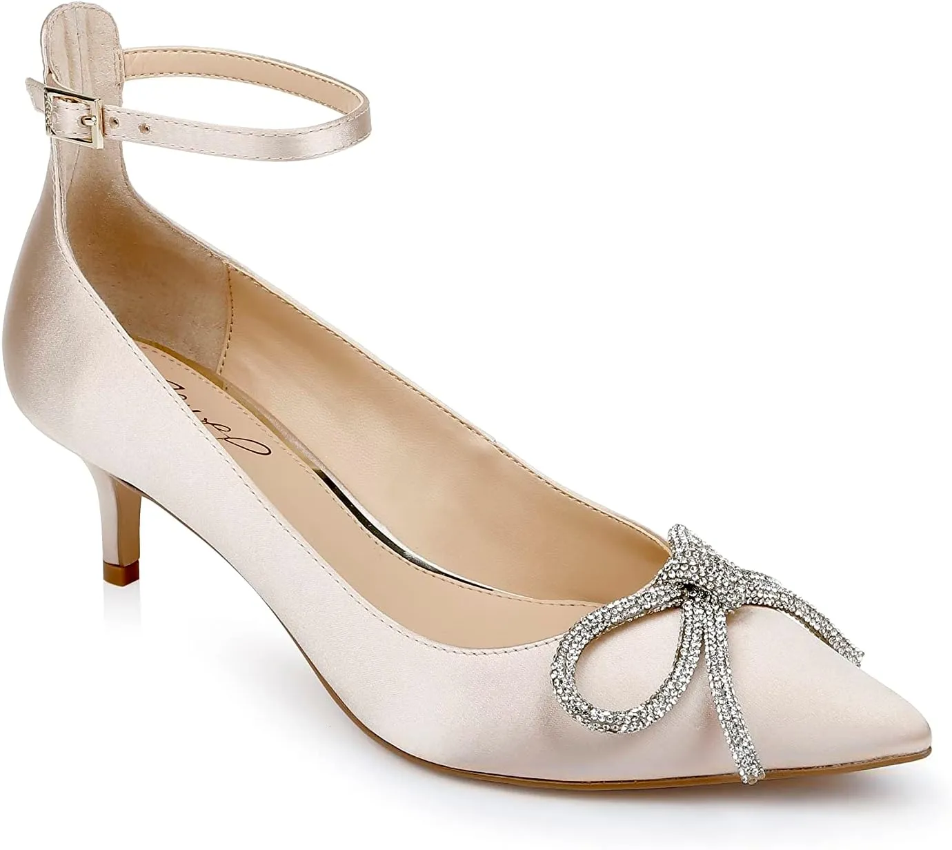 Jewel Badgley Mischka Geranium Kitten Heel Pump