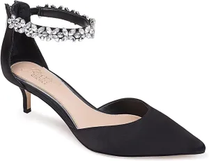 Jewel Badgley Mischka Robles Crystal Embellished Kitten Heel