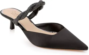 Jewel Badgley Mischka Tiffani Kitten Heel Mules