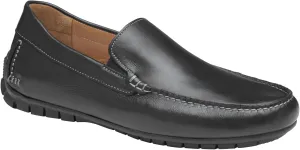 Johnston & Murphy Cort Moc Toe Venetian Black Full Grain Leather - Size 9.5M
