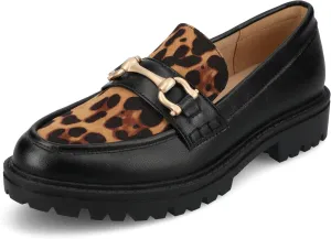 Journee Womens Jessamey Flat Loafer Hardware Detail 4 mm Comfort System Insole Faux Leather