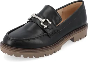 Journee Womens Jessamey Flat Loafer Hardware Detail 4 mm Comfort System Insole Faux Leather