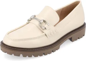 Journee Womens Jessamey Flat Loafer Hardware Detail 4 mm Comfort System Insole Faux Leather