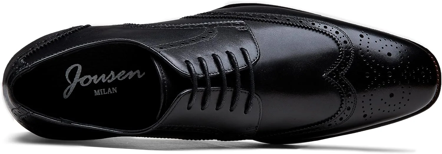 Jousen Men's Dress Shoes Leather Classic Formal Mens Oxfords Retro Derby Oxford