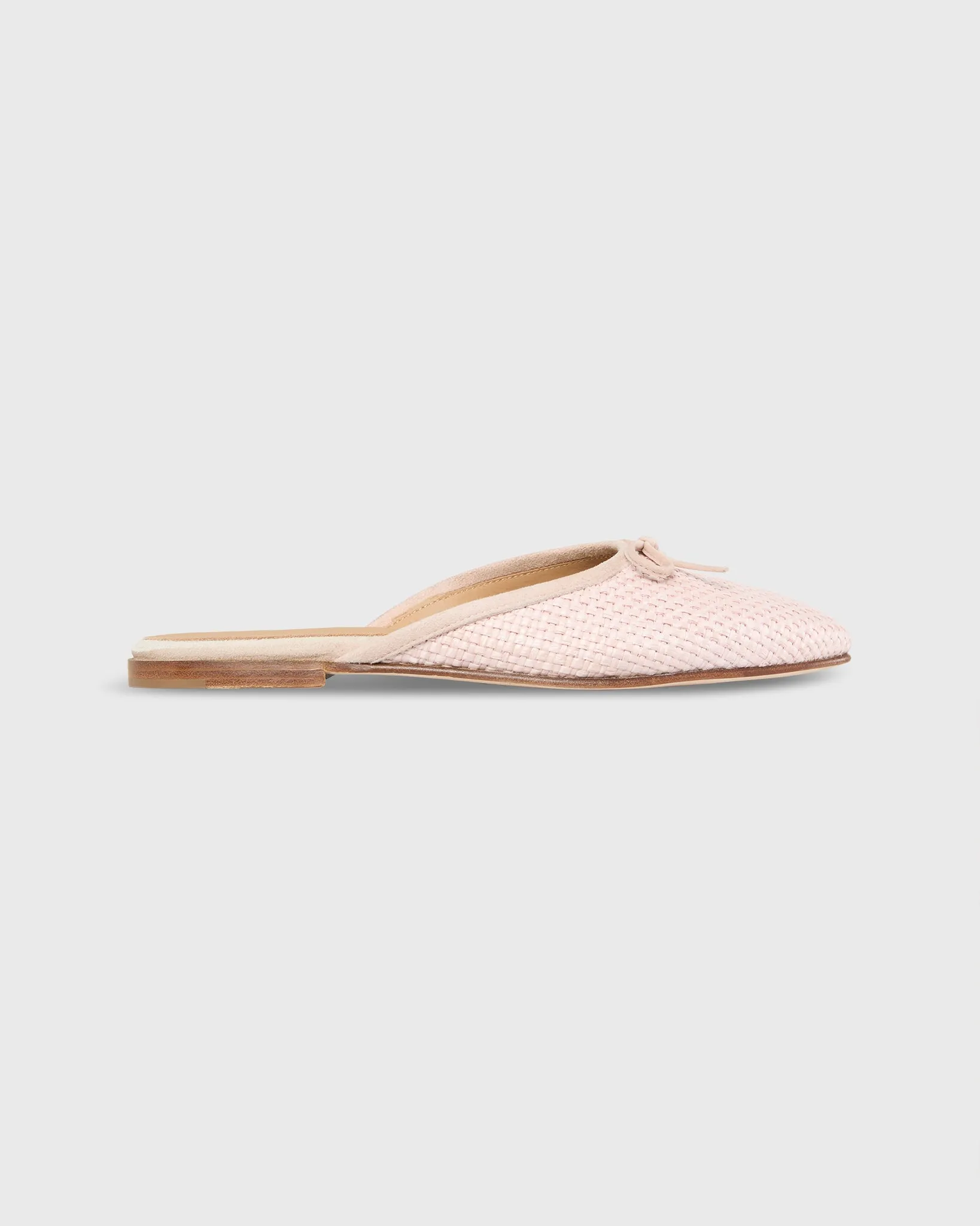 Joy Mule in Blush Coated Basketweave