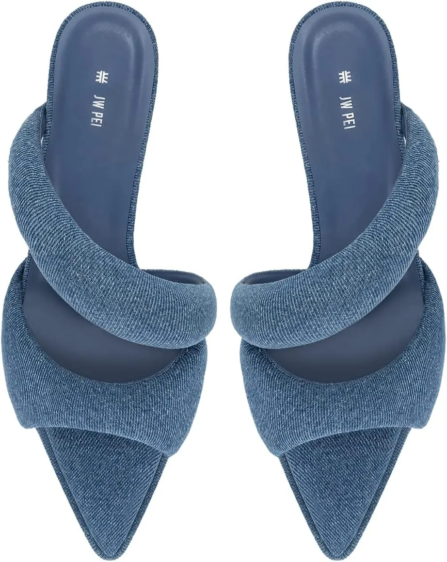 JW PEI Women's Sara Mule Heeled Sandals