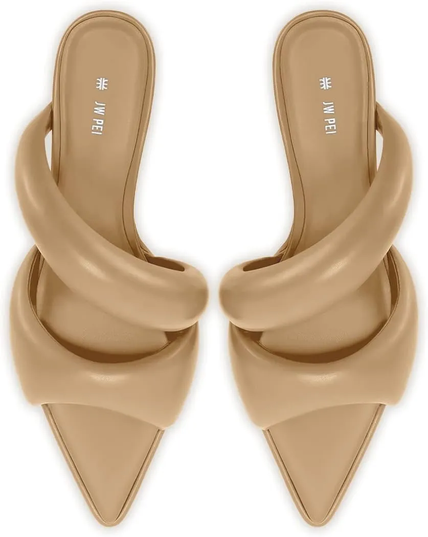 JW PEI Women's Sara Mule Heeled Sandals