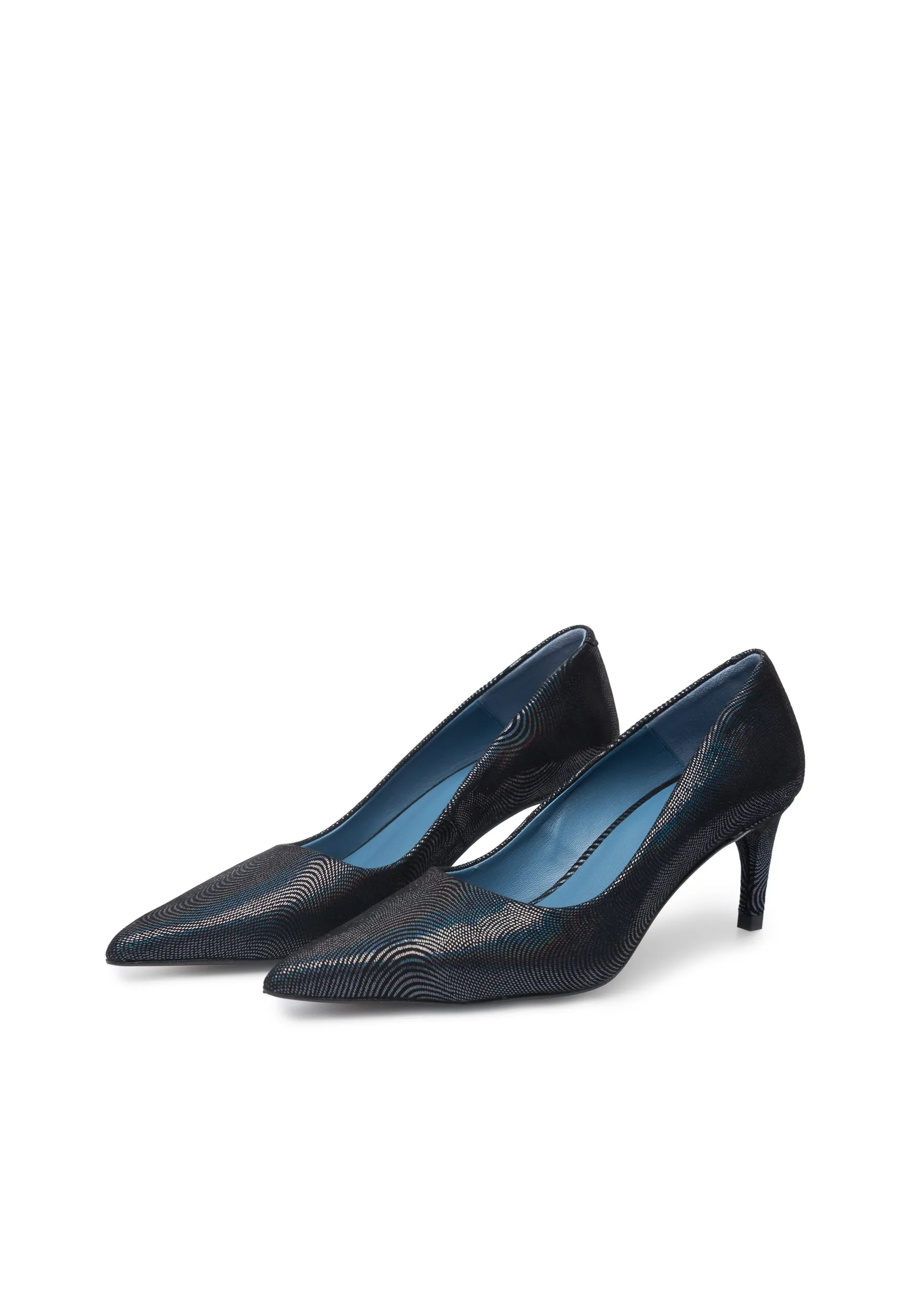 Kelly - Embossed Leather - Black